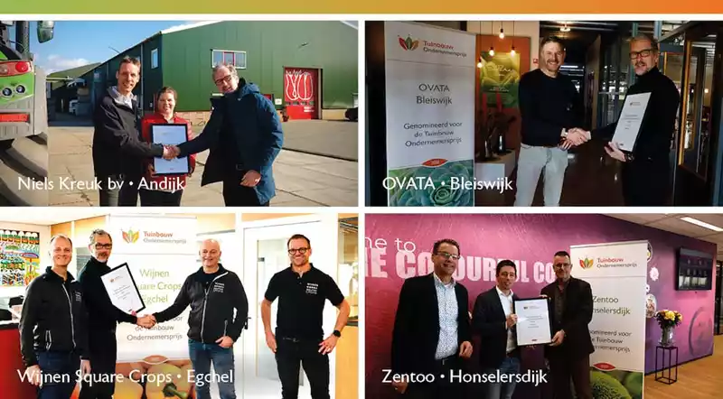 Finalisten Tuinbouw Ondernemersprijs 2022 bekend