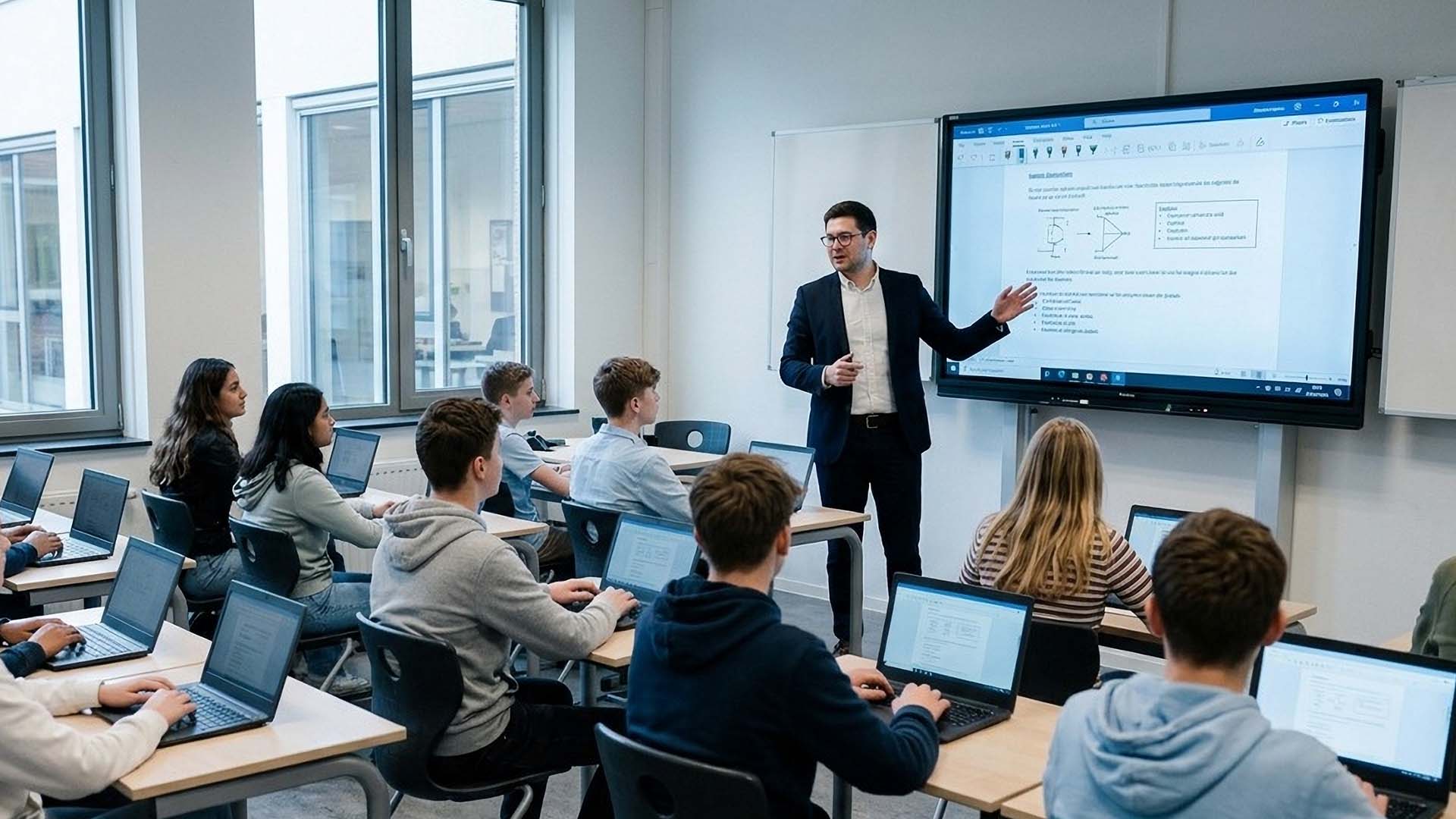 Leraar voor klas in hoger onderwijs